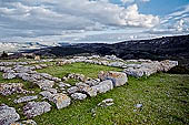 Necropolis of Pantalica - ruins of the anaktoron, the Princes Palace (XIII sec. A.C.) 